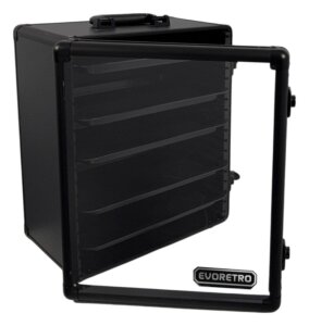 Evoretro Display- und Transportkoffer für Sammlerfiguren und Modelle 45 x 37 cm