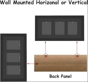 Evoretro Display-Rahmen Karten-Display-Case für 3 Magnetic Case Karten