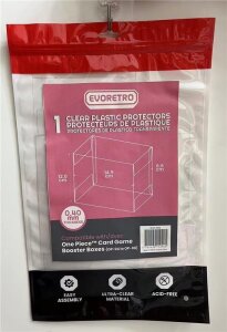Evoretro PET Gehäuse 1er-Pack für One Piece Card Game Booster Boxes (OP-04 bis OP-08) 12 x 6 x 15 cm