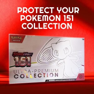 Evoretro PET Gehäuse 2er-Pack für Pokemon 151 Karmesin & Purpur Ultra-Premium-Kollektion Box