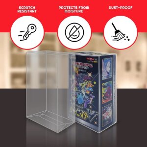 Evoretro PET Gehäuse 5er-Pack für Pokemon Japanische Booster Box Klein