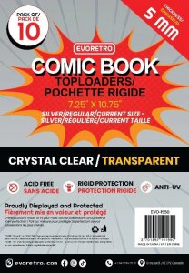 Evoretro Toploader für Comics 10er-Pack Silver