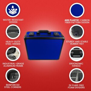 Evoretro Trading Card Aufbewahrungsbox für 120 Karten XL Blau