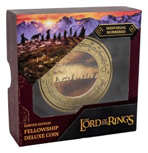 Herr der Ringe Münze mit Display-Ständer Die...