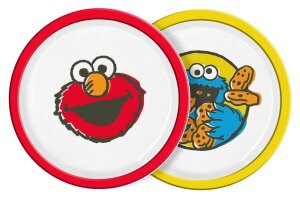 Sesamstraße Teller Vintage Kids 2er-Pack 22 cm