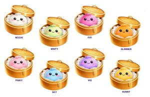 Squeeza Dumpling Squishy Blind Box Display (8)