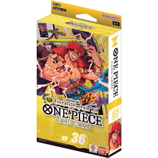 One Piece TCG Card Game ST36 EN - Eustass Captain Kid - Starter Deck Gelb