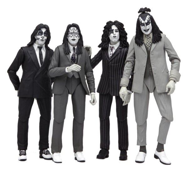 KISS Actionfiguren 4er-Pack Dressed to Kill Album Cover 18 cm