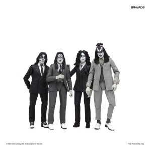 KISS Actionfiguren 4er-Pack Dressed to Kill Album Cover 18 cm