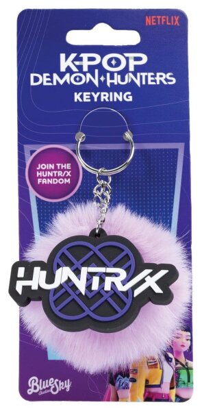 KPop Demon Hunters Pom Pom Schlüsselanhänger Huntr/x