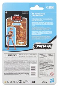 Star Wars Episode II Vintage Collection Actionfigur B1 Battle Droid Commander 10 cm