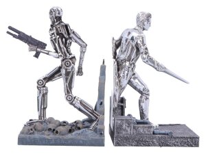 Terminator 2 Buchstützen T-1000 vs T-800 19 cm