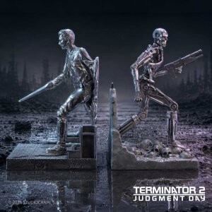Terminator 2 Buchstützen T-1000 vs T-800 19 cm