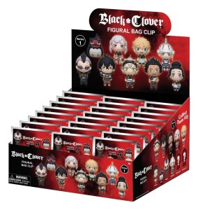 Black Clover 3D PVC-Taschenanhänger Serie 1 Display...