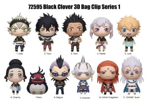 Black Clover 3D PVC-Taschenanhänger Serie 1 Display...