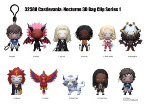 Castlevania Nocturne 3D PVC-Taschenanhänger Serie 1 Display (24)