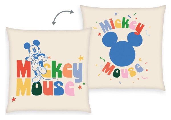 Disney Soft Velboa Kissen Mickey Mouse 40 x 40 cm