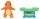 Pokemon Battle Figure Actionfiguren 2er-Pack Loturzel & Glumanda