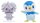 Pokemon Battle Figure Actionfiguren 2er-Pack Psiau & Plinfa