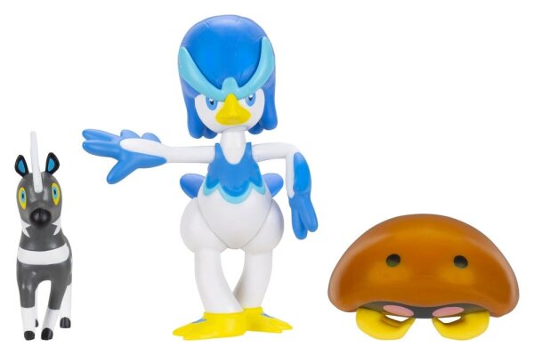 Pokemon Battle Figure Actionfiguren 3er-Pack Elezeba, Kabuto & Fuentente