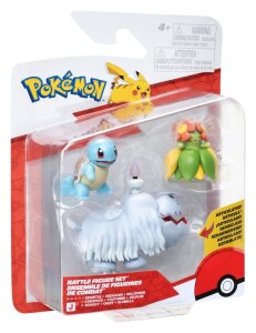 Pokemon Battle Figure Actionfiguren 3er-Pack Schiggy, Gruff & Blubella