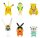 Pokemon Battle Figure Actionfiguren 6er-Pack