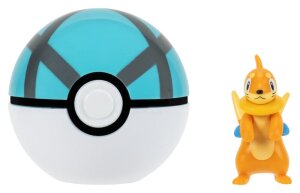 Pokemon Clip n Go Actionfigur Bamelin & Netzball