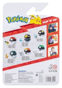 Pokemon Clip n Go Actionfigur Feurigel & Pokéball