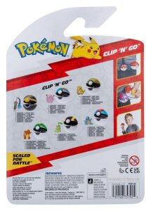Pokemon Clip n Go Actionfigur Glumanda & Freundesball