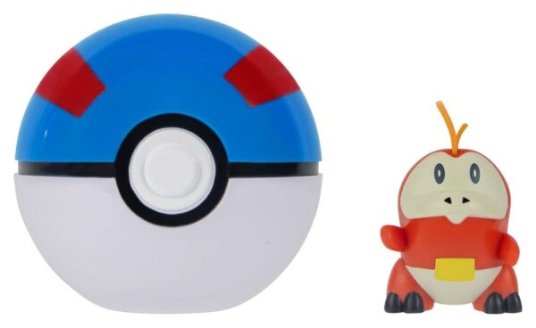 Pokemon Clip n Go Actionfigur Krokel & Superball