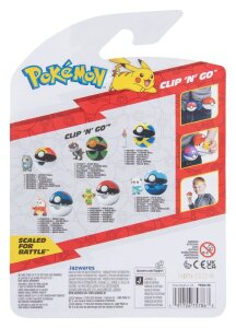 Pokemon Clip n Go Actionfigur Krokel & Superball