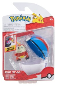 Pokemon Clip n Go Actionfigur Krokel & Superball