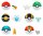 Pokemon Clip n Go Minifiguren Poké Balls ver. 23 Sortiment (6)