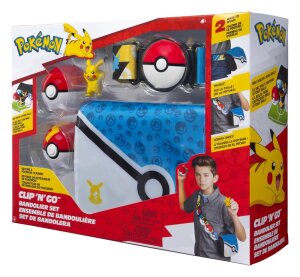 Pokemon Clip n Go Patronengurt-Set Pikachu