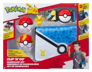 Pokemon Clip n Go Patronengurt-Set Pikachu