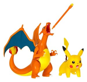 Pokemon Figuren 2er-Pack Glurak 11 cm & Pikachu 5 cm