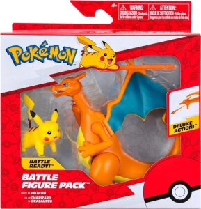 Pokemon Figuren 2er-Pack Glurak 11 cm & Pikachu 5 cm