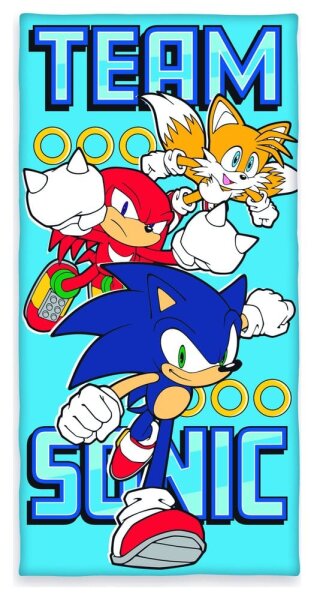 Sonic Strandlaken Team Sonic 70 x 140 cm