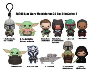 Star Wars Mandalorian 3D PVC-Taschenanhänger Series...