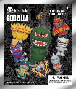 Tokidoki x Godzilla 3D PVC-Taschenanhänger Display (24)
