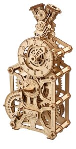 Ugears 3D-Holzpuzzle Motoren-Uhr