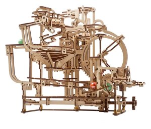 Ugears 3D-Holzpuzzle Murmel-Stufenbahn
