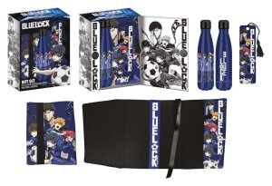 Bluelock Stahlflasche, Sticker, Buchumschlag Geschenkset...