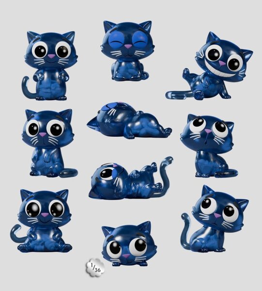 Cat Scans Minifiguren S1 6 cm Blind Box Display (9)