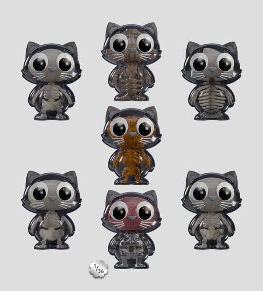 Cat Scans Minifiguren S2 Bare Bones 6 cm Blind Box Display (6)