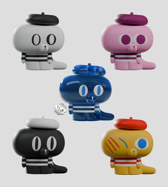 Hard Stare Pierre Minifiguren S1 5 cm Blind Box Display (4)