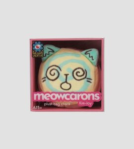 Meowcaron Plüsch Taschenanhänger Spiral 7 cm