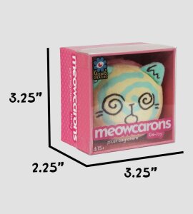 Meowcaron Plüsch Taschenanhänger Spiral 7 cm