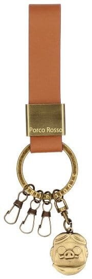 Porco Rosso Leder-Schlüsselanhänger Marco