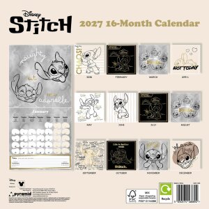 Stitch Kalender Life is Better with Stitch 2027 30 x 30 cm